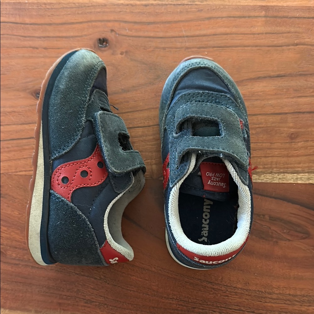 Saucony Kids Sneakers - Dark Blue and Red